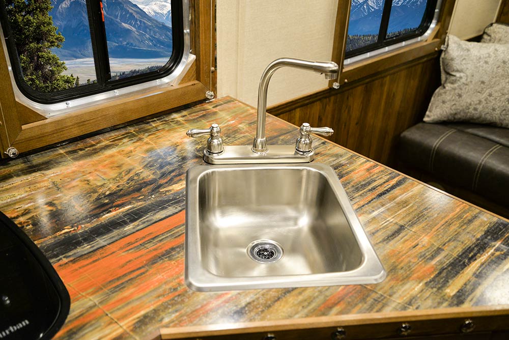 Kitchen Sink in SL8X12SR Laramie Edition Horse Trailer | SMC Trailers