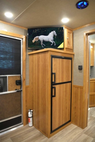 TV in Living Quarters in SL8X9DR Laramie Edition Horse Trailer | SMC Trailers